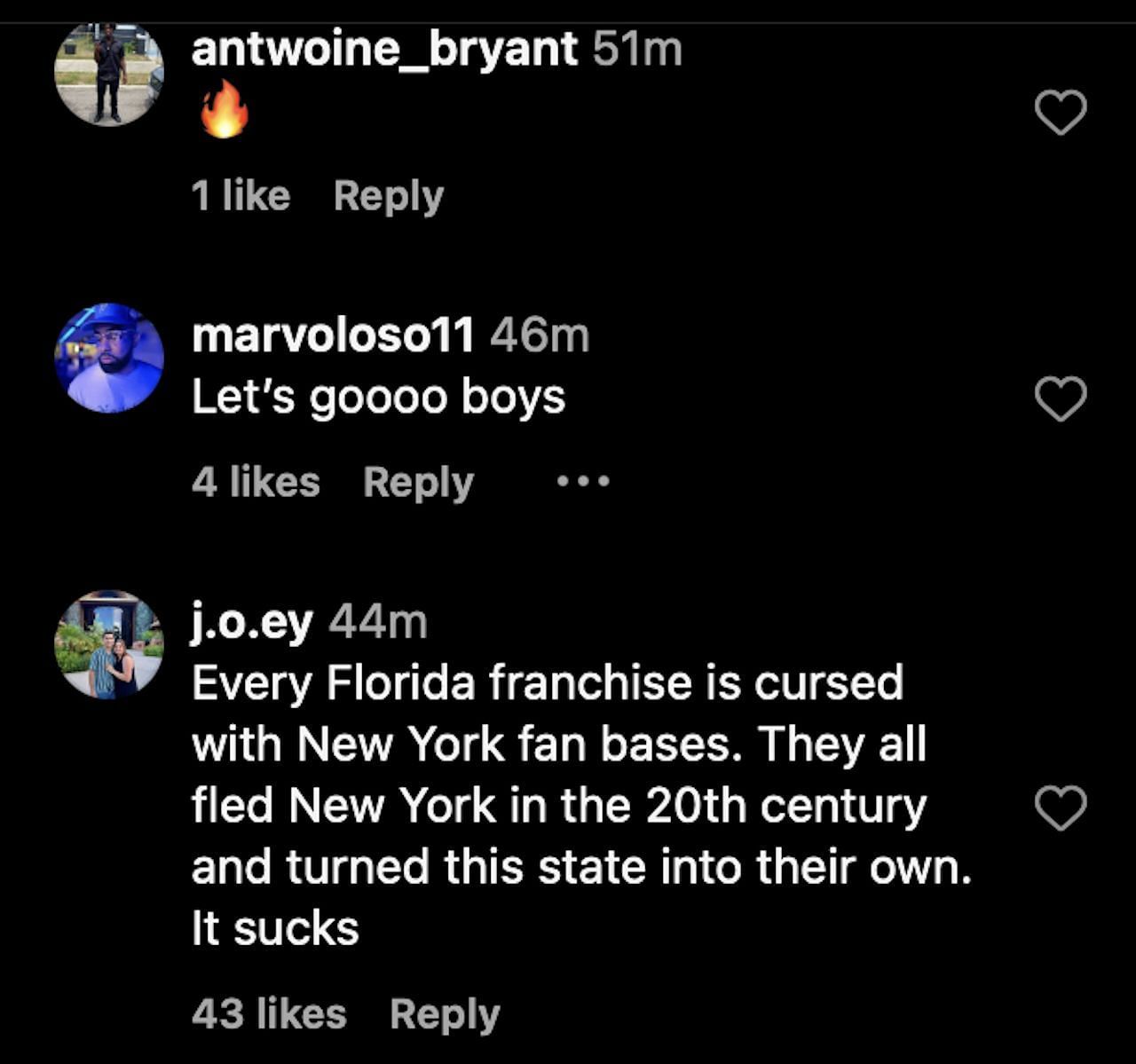 Fans react - Instagram